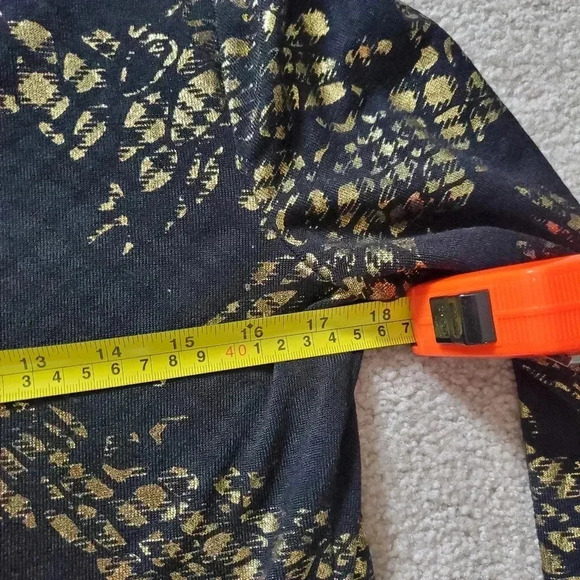 FRANK LYMAN black and gold lightweight jacket. Size 8 - Picture 8 of 9